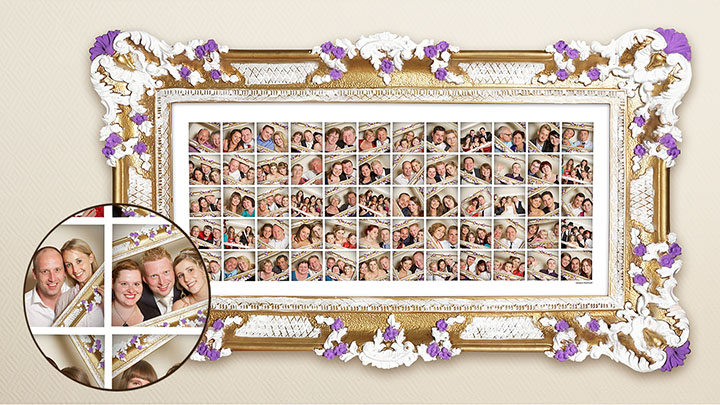 Collage aus den Bildern des Photobooth