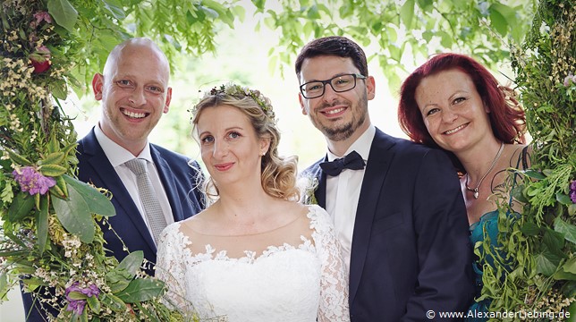 Hochzeitsfotograf Eventschloss Schönfeld - Ein kleines Familienfoto